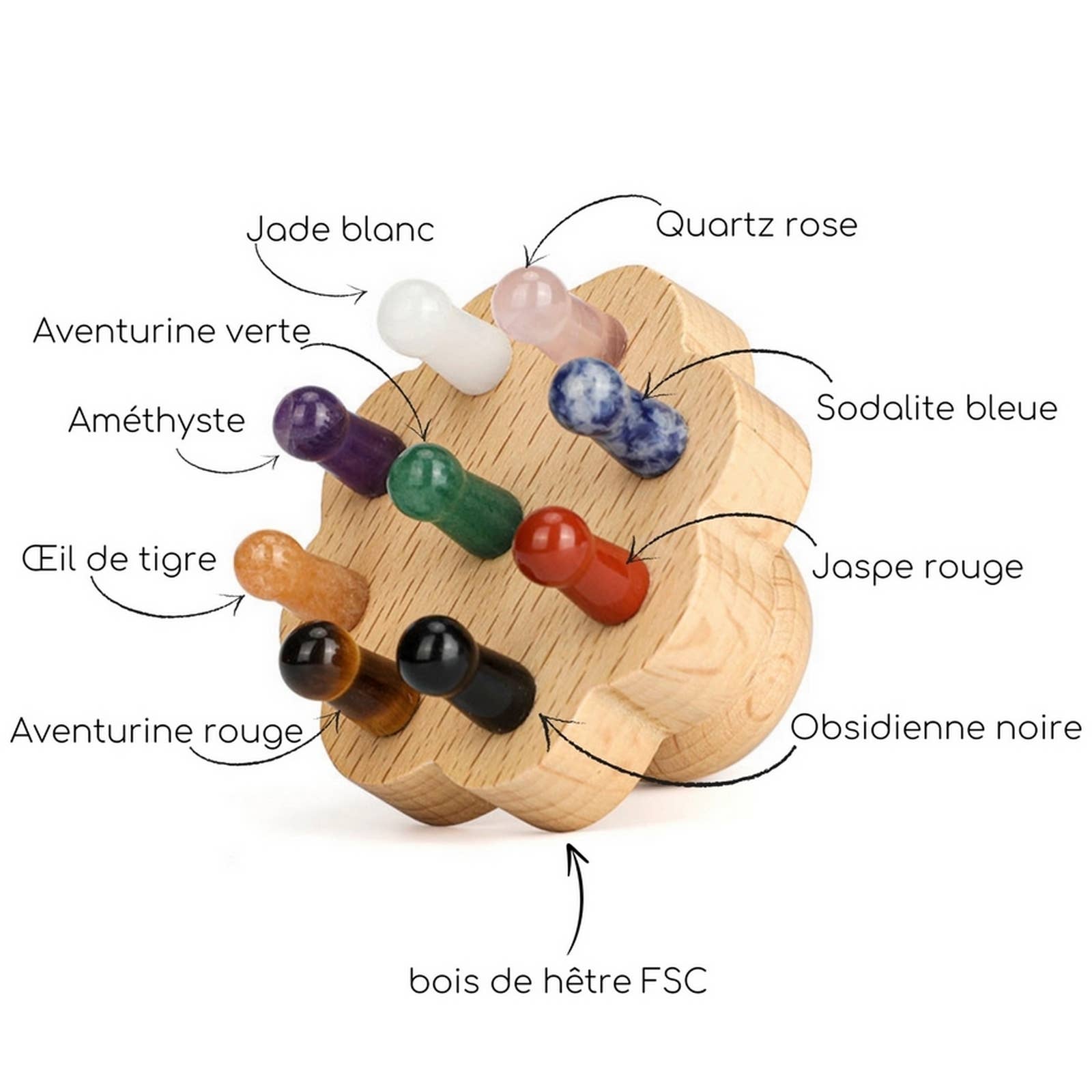 Zen'Arôme - Wholesale Gua Sha-roller - Natuurlijk stenen gezichtsmassagehulpmiddelen | 10 modellen25