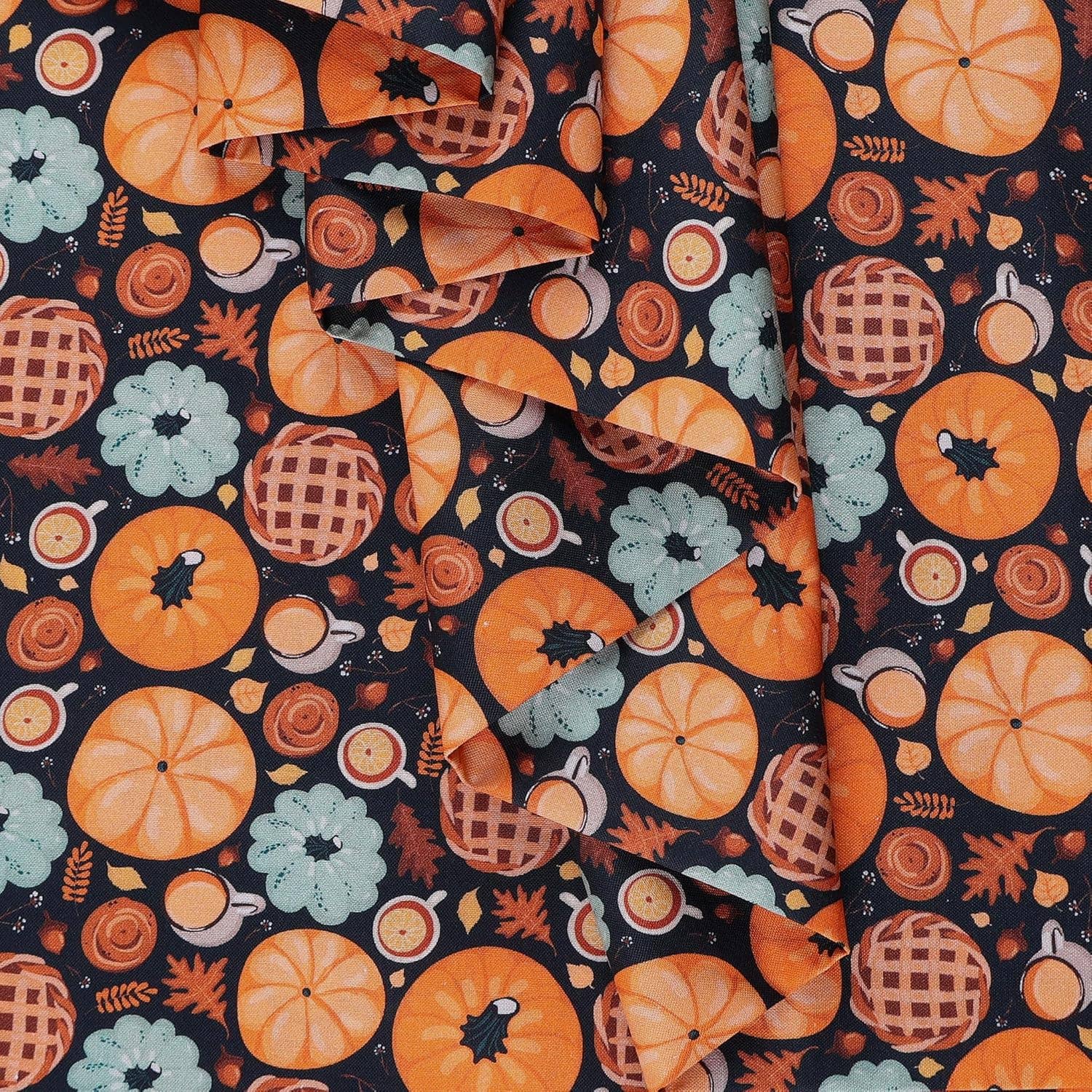 Mook Fabrics - Wholesale Fabric - Cotton 100% 45" Fall Fabric by yard - Pumpkin Spice1
