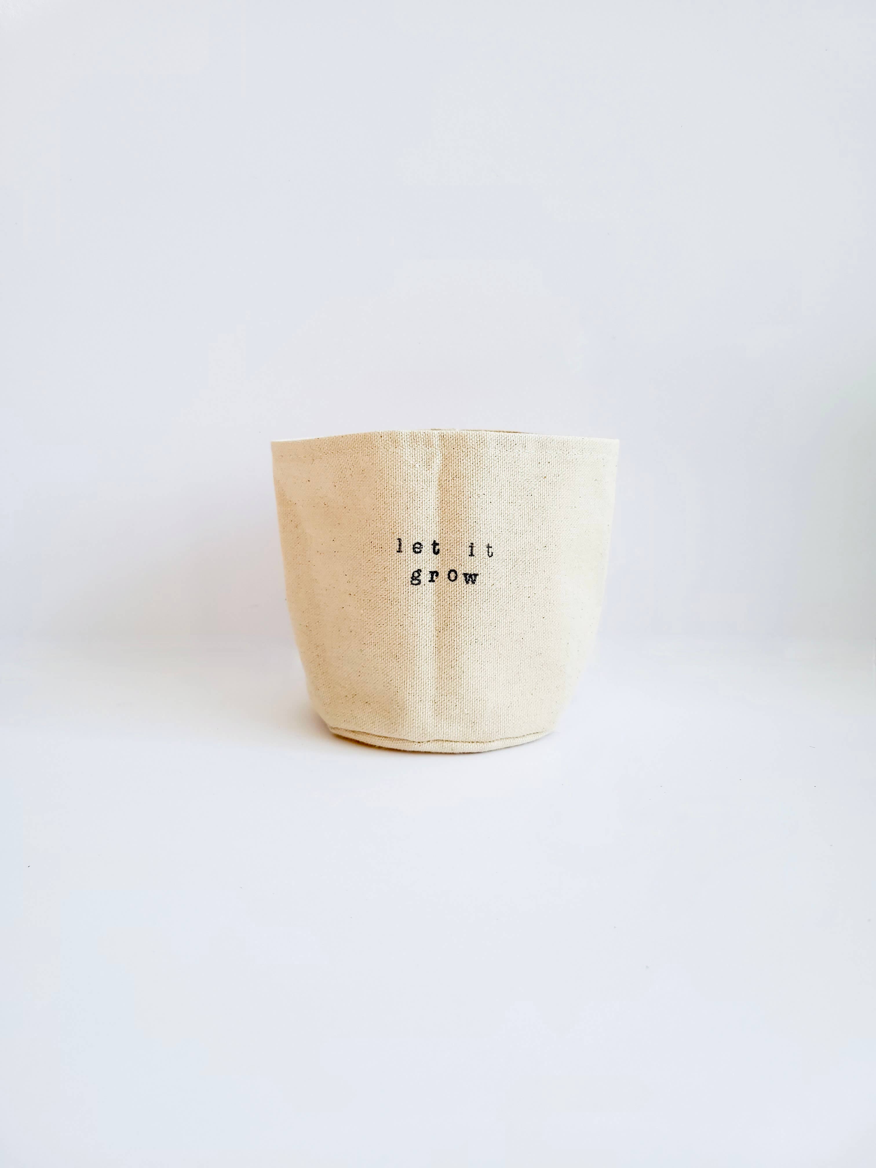 Leaf and Root Co. - Wholesale Plant Pot - Let it Grow Canvas Plant Pot Cover2
