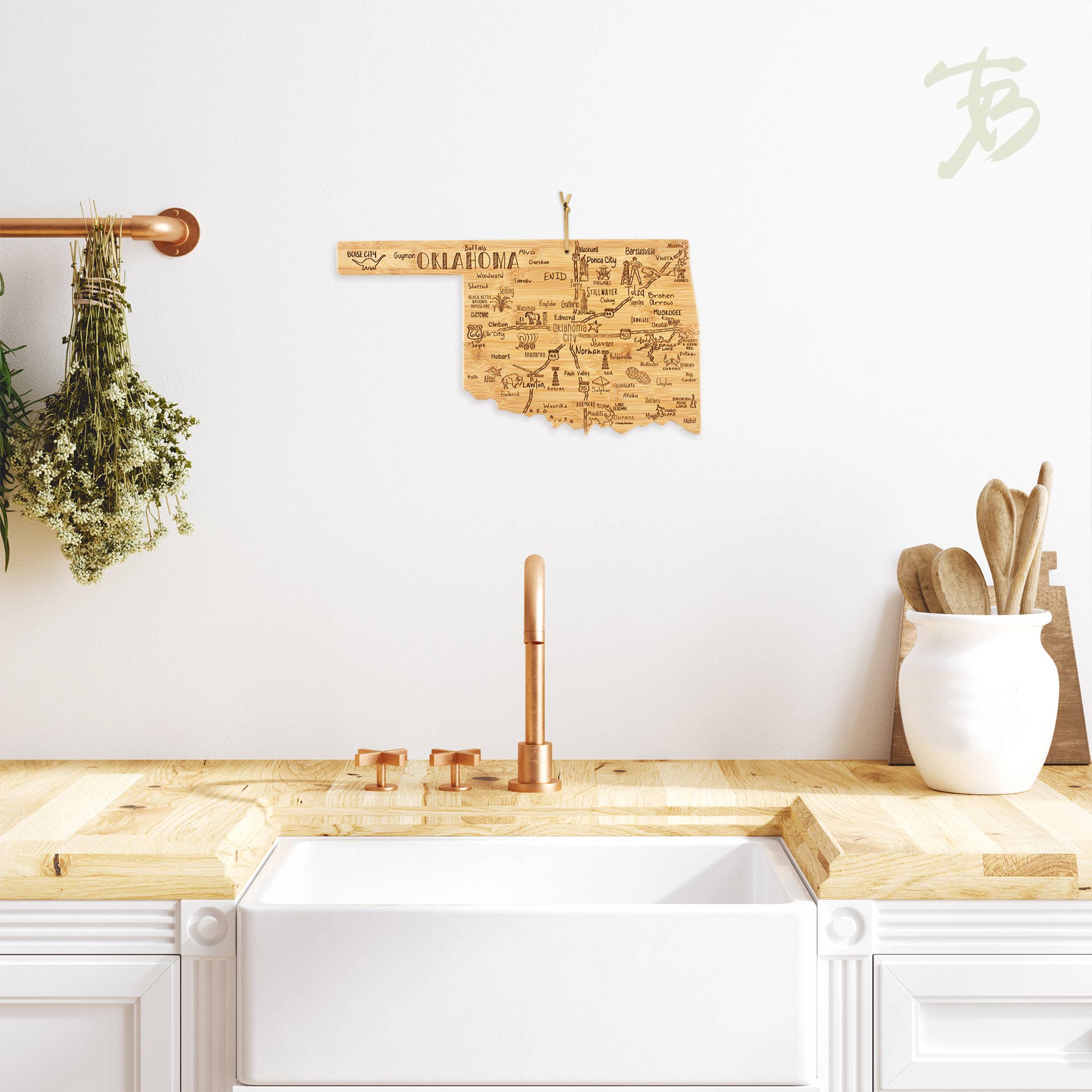 Totally Bamboo - Wholesale Cutting Board - Destination Oklahoma Cutting Board with Engraved Artwork3