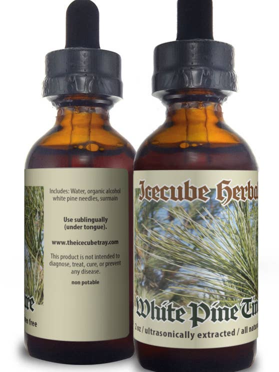 Icecube Herbals White Pine Needle Tincture for wholesale by Icecube Herbals LLC