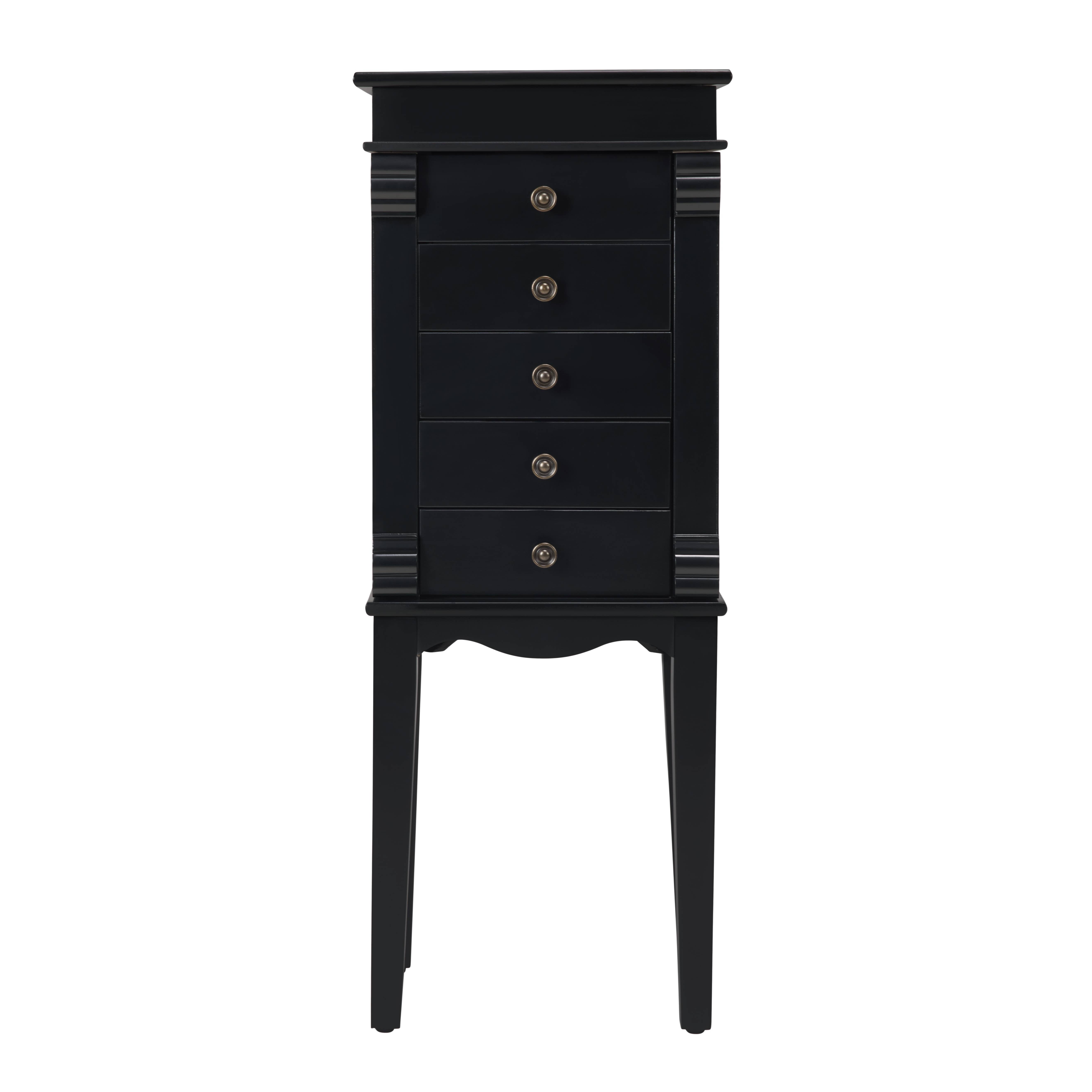 HOMYCASA DESIGN INC - Wholesale Jewelry Box/Organizer - Homy Casa 5-Drawer Jewelry Armoire with Swing Doors, Cherry10