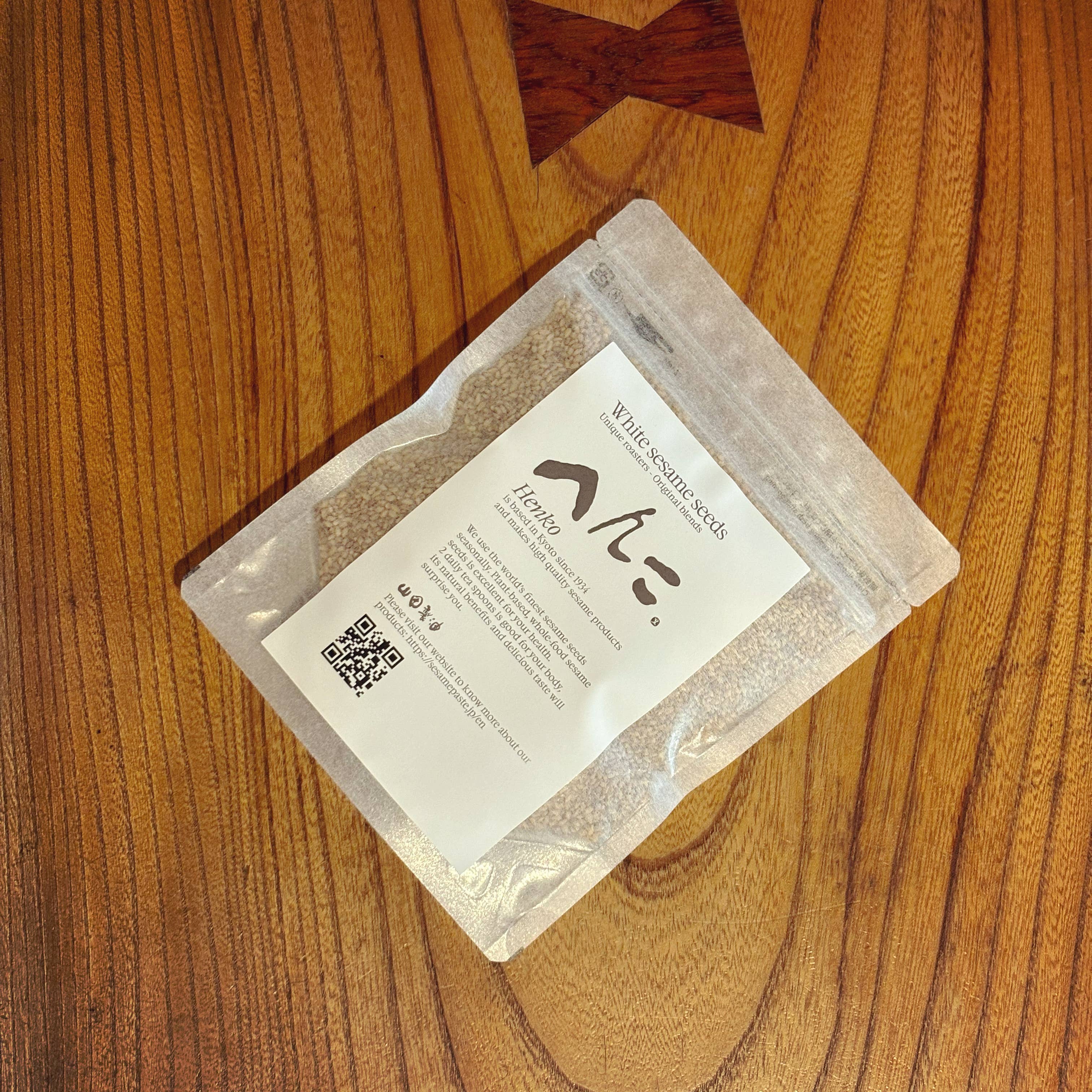 Japan Artisans - Wholesale Seeds/Kernels - Henko–Roasted White Sesame seeds80g | Kyoto, Japan9