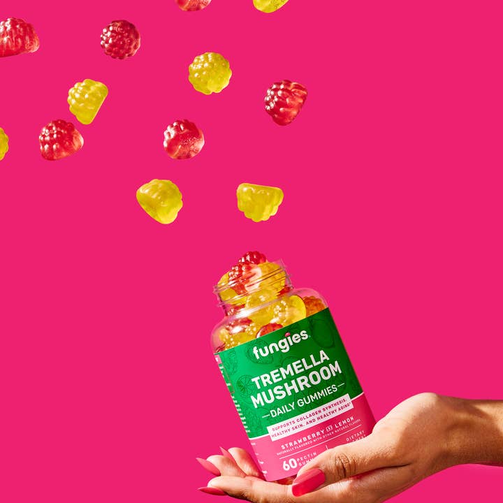 Fungies Mushroom Gummies - Venta al por mayor Suplementos/vitaminas para beber - Gomitas de apoyo de belleza Fungies Tremella Mushroom2