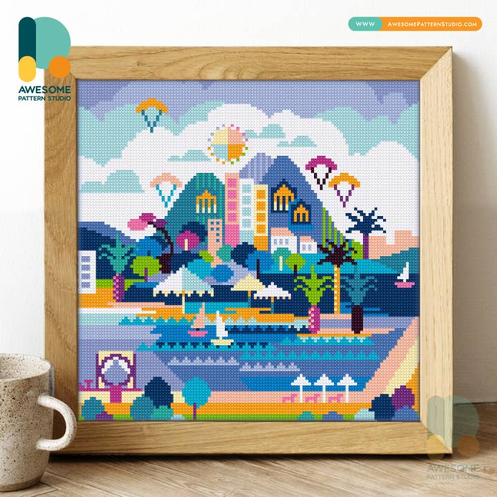 DS800-120x120 Mugla, Diamond Painting Kit for wholesale by Awesome Pattern Studio