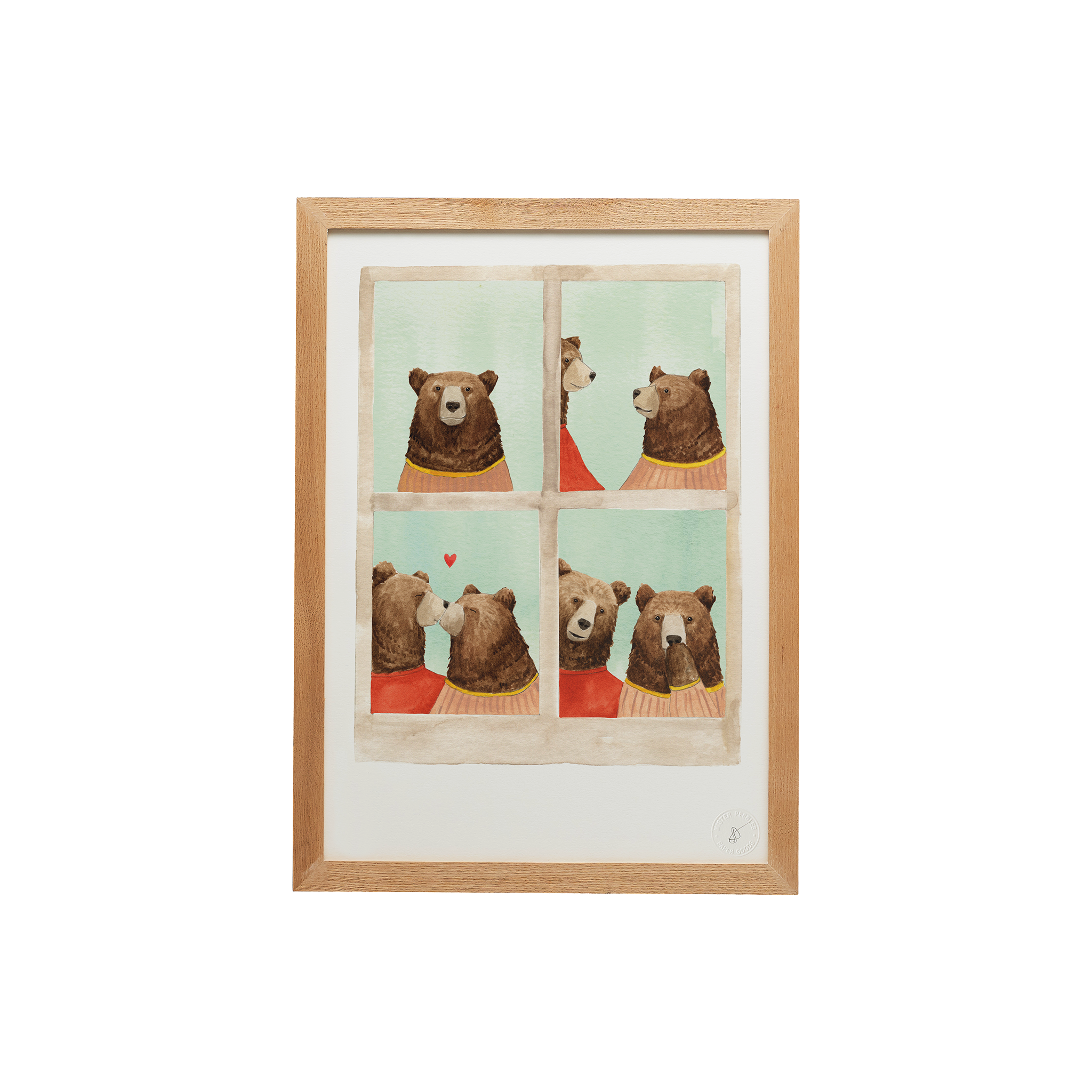 Mister Peebles - Wholesale Art Print - Photo Booth Kiss Print2