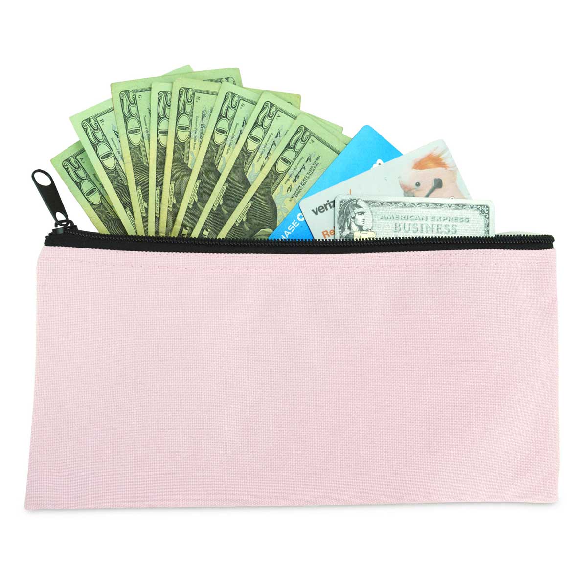Dalix - Wholesale Pouch - Women's - DALIX Zipper Bank Deposit Money Bags Cash Coin Pouch 6 Pack38