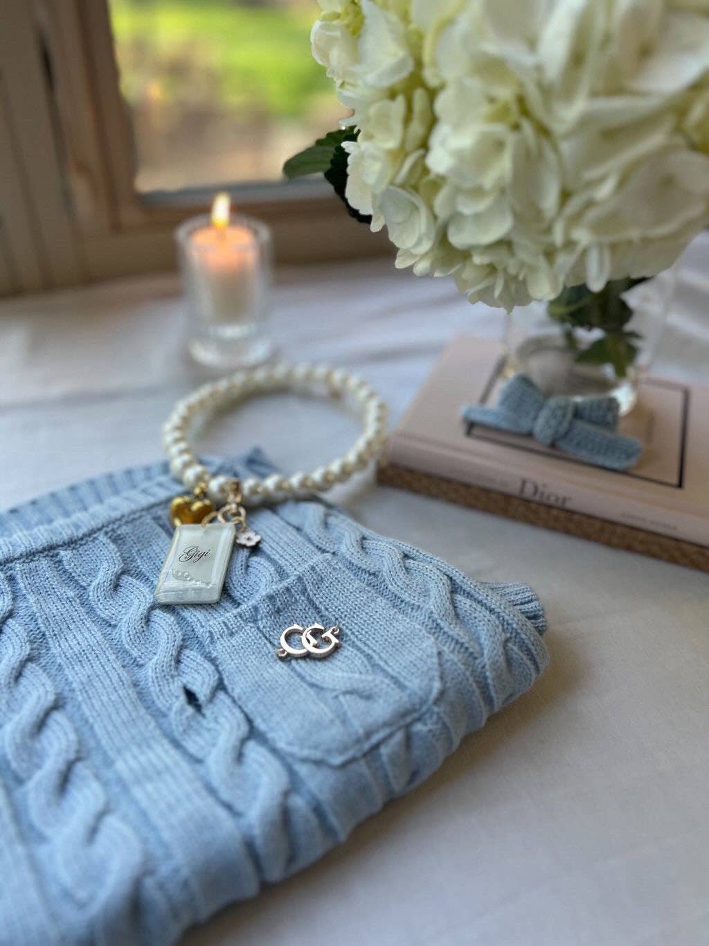 GIGI’S USA - Wholesale Pet Shirt - Dog - Cablette Blue Dog Shirt1