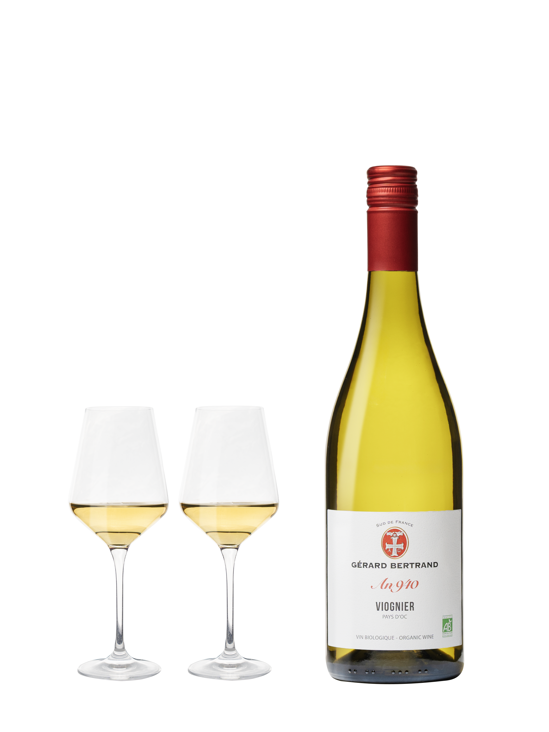 Gérard Bertrand - Wholesale Witte wijn - Erfgoed "Jaar 940" Viognier biologische witte wijn 2024 75cl1