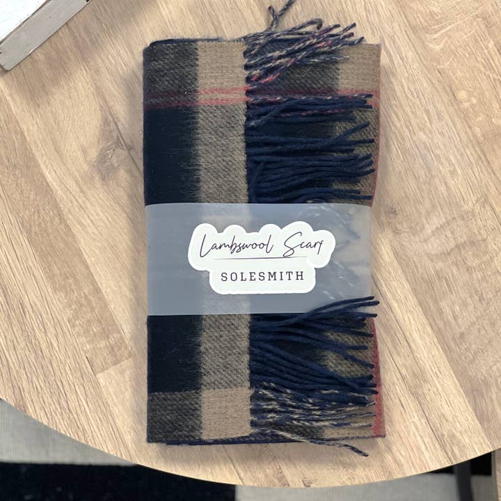 Lammull Tartan halsduk för wholesale av Solesmith