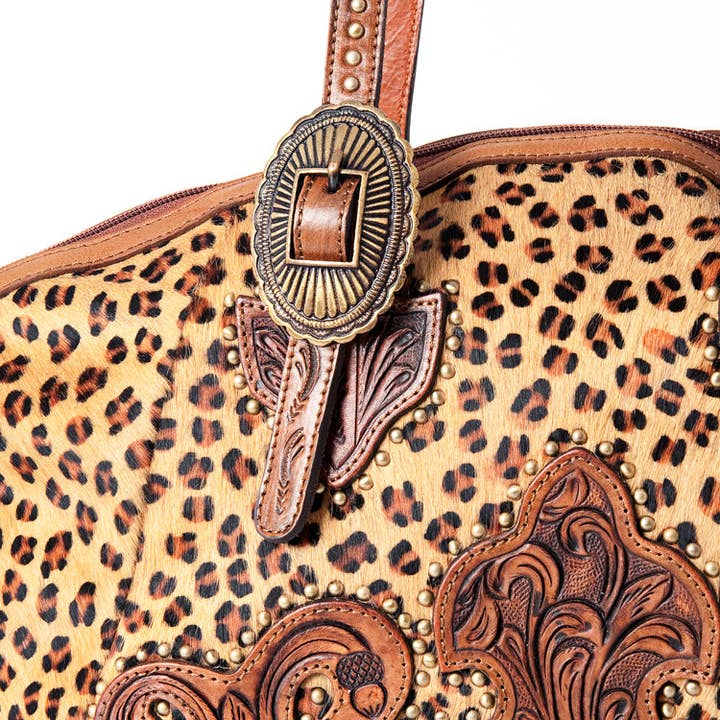 LS Western - Wholesale Tote Bag - Women's - LC-ADBGI168 Tote Genuine Western Leather Women Bag Sage