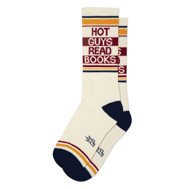 Chaussettes de sport "Hot Guys Read Books" pour la vente par Gumball Poodle