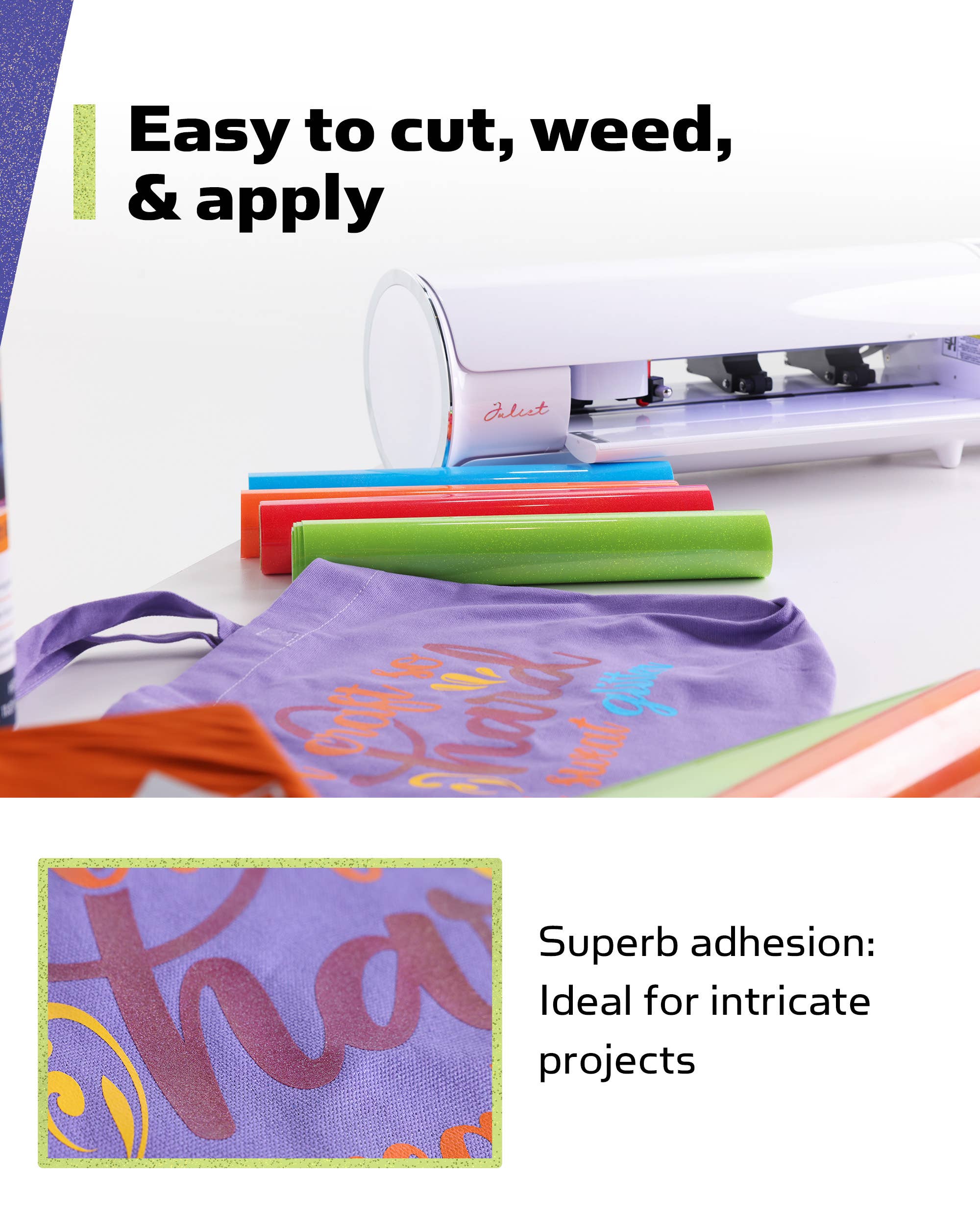 HTVFast - Vente Matériels de bricolage - Rouleaux de vinyle thermocollant pailleté HTVFast - 11,8" x 10'9