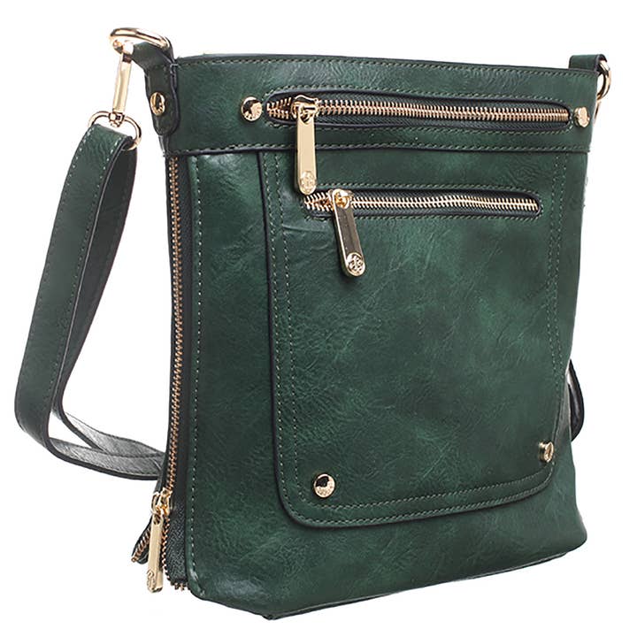 Bessie London - Venta al por mayor Bandolera - Mujer - BANDOLERA CON DOBLE BOLSILLO FRONTAL CON CREMALLERA22