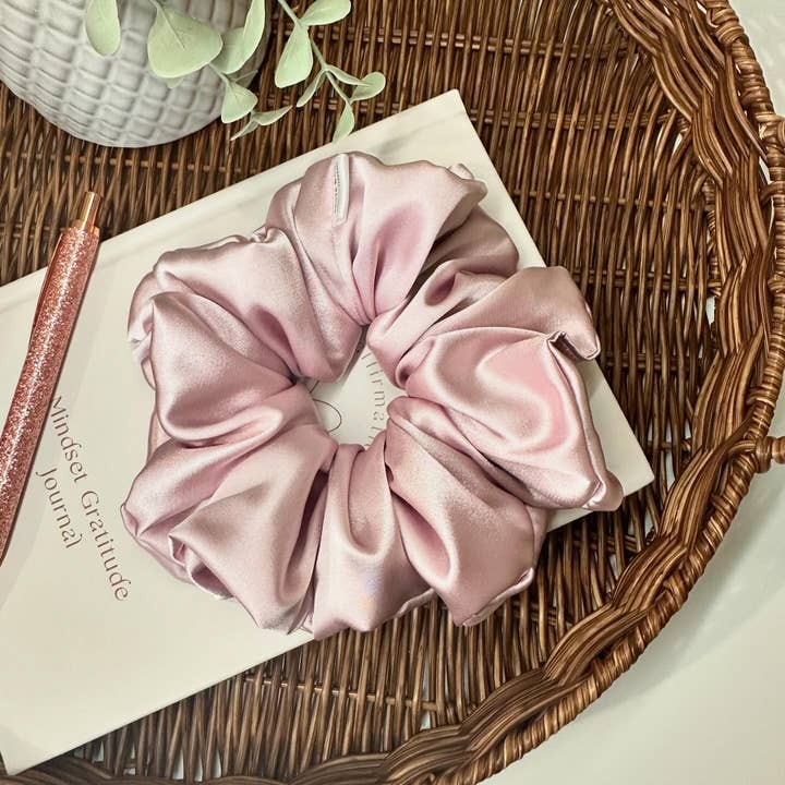 Be real affirmations - Wholesale Scrunchie - Women’s - XXL Satin Scrunchie