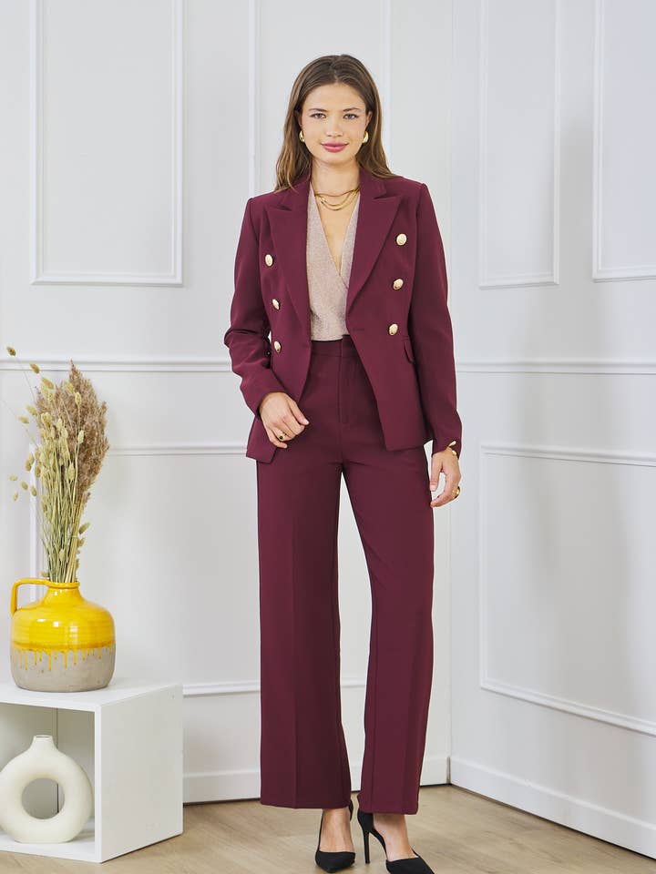 LULUMARY - Wholesale Jacket - Women's - Double-breasted jacket V19553