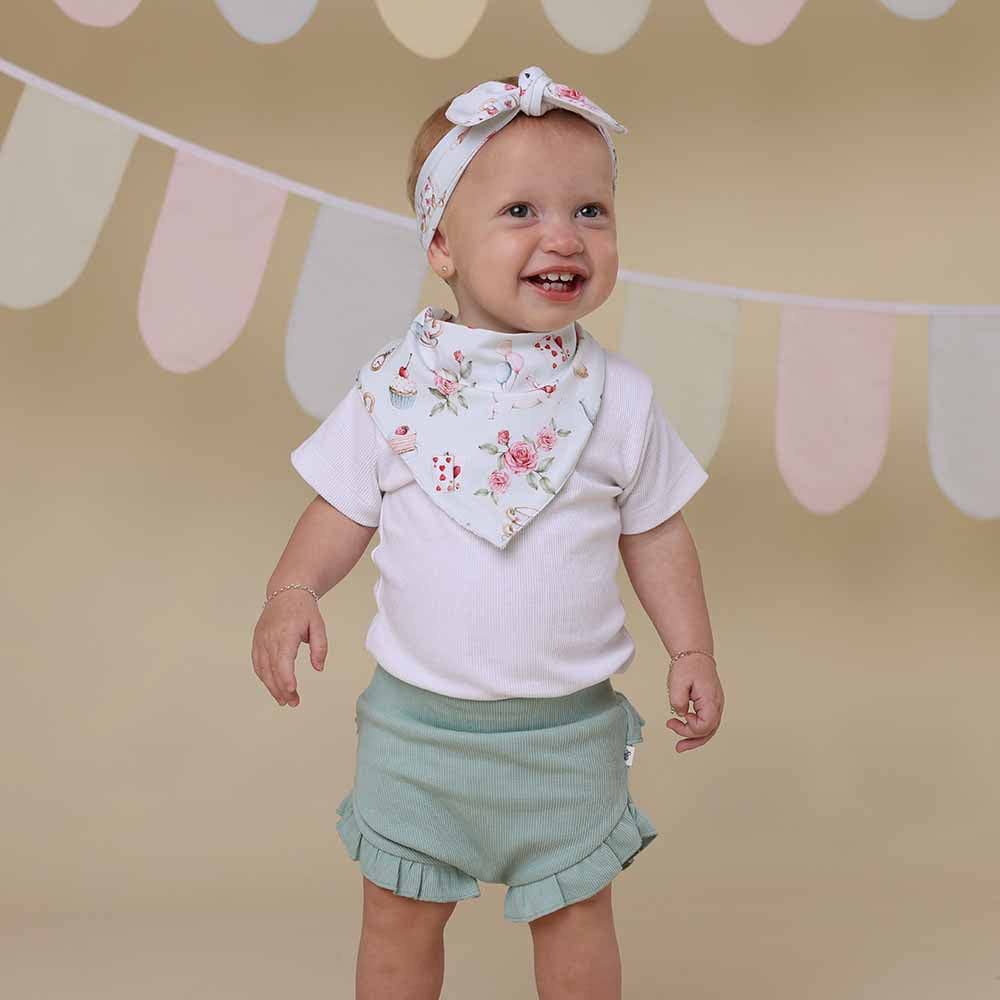 Snuggle Hunny - Wholesale Bib - Baby - White Rabbit Organic Dribble Bib3