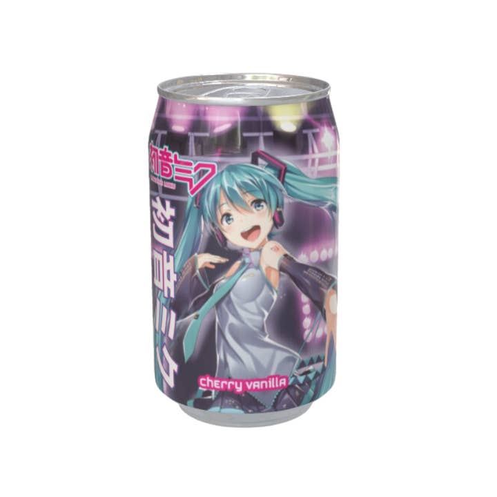 Kawaji - Wholesale Soda/Carbonated Drink - Hatsune Miku Cherry Vanilla Flavour Soda Can 330ml