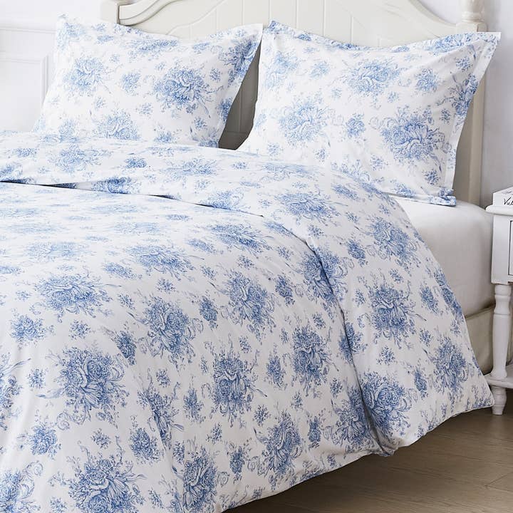 Petit Toile Printed Cotton Percale Duvet Set for wholesale by Mélange Home