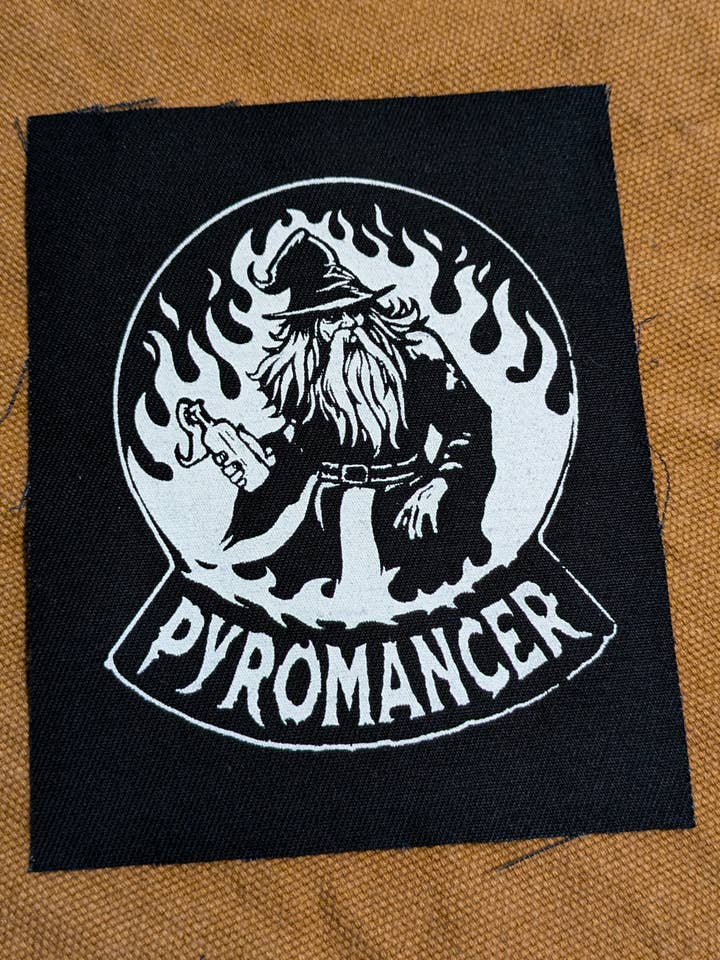 Pyromancer Sew On Patch | Screen Print for wholesale by Goodbye Zach