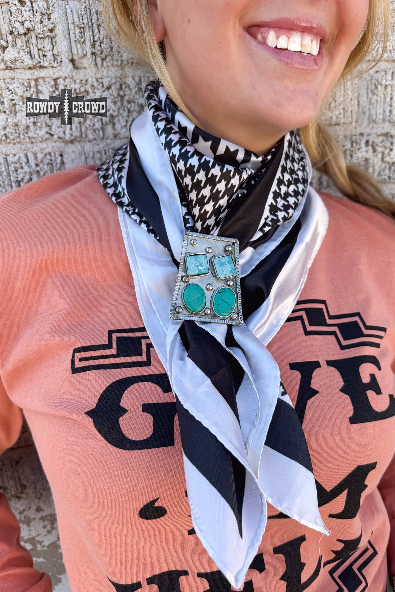 Rowdy Crowd Clothing - Wholesale Scarf Clip - Women's - Cattleman Scarf Slide1