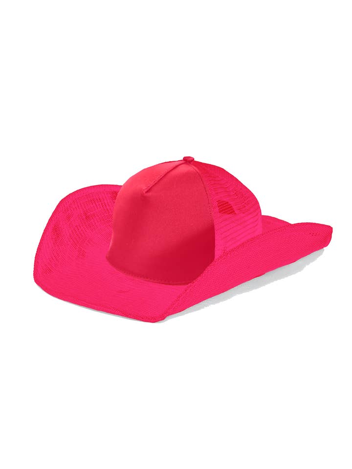 HOT PINK COWBOY SNAPBACK: 5 PANEL - BLANK for wholesale by Cowboy Snapback