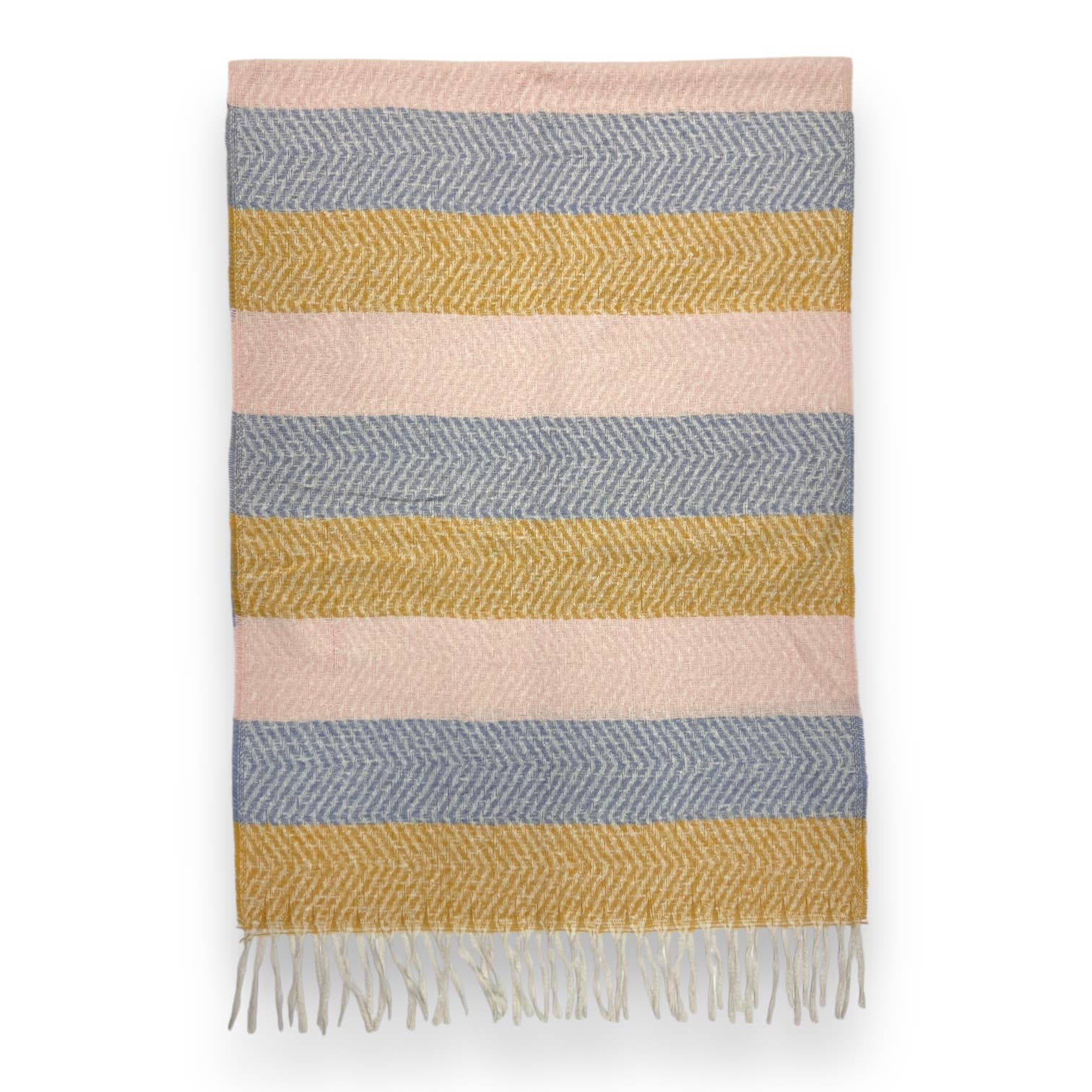 London Scarves – Großhandel Schal – Damen – Farbenfroher gestreifter Zickzack-Winterschal10