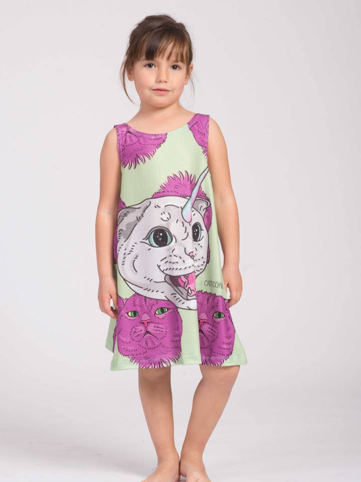 Vestido Fishikii CatCorn para niñas | VESTN.02 para venta al por mayor de Fishikii