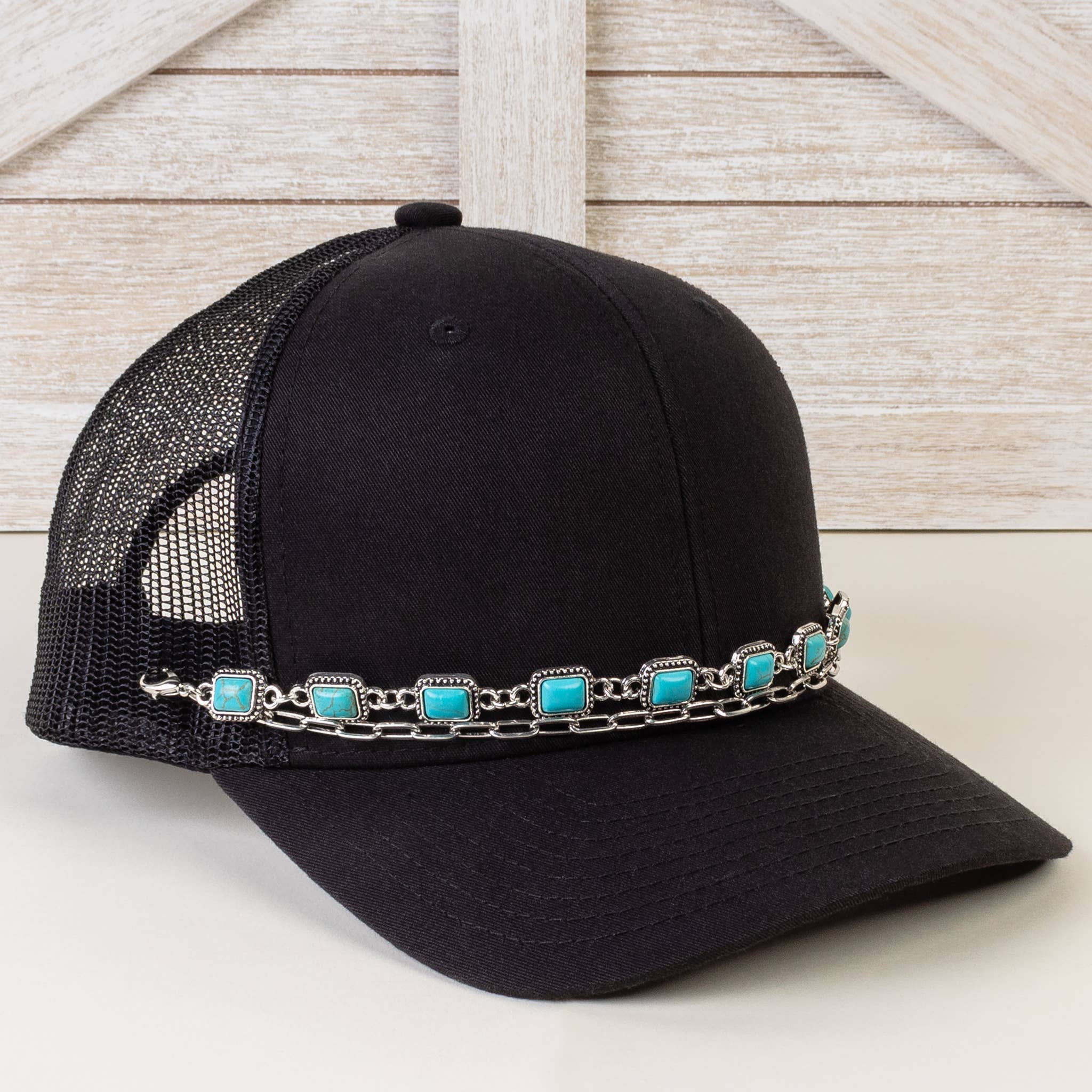 Your Fashion Wholesale - Wholesale Hat Accessory - Women's - Squash Blossom Trucker Hat Chain2