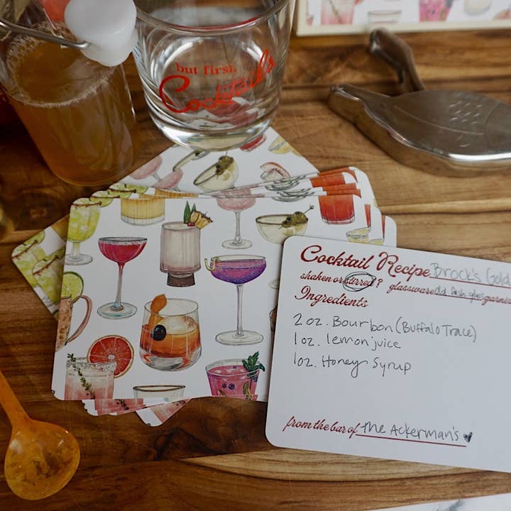 artxnikki - Wholesale Recipe Card - Cocktail Recipe Card Set2