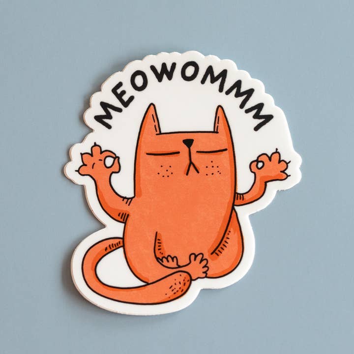 Autocollant en vinyle Meowommm pour la vente par RippleSplash Studio