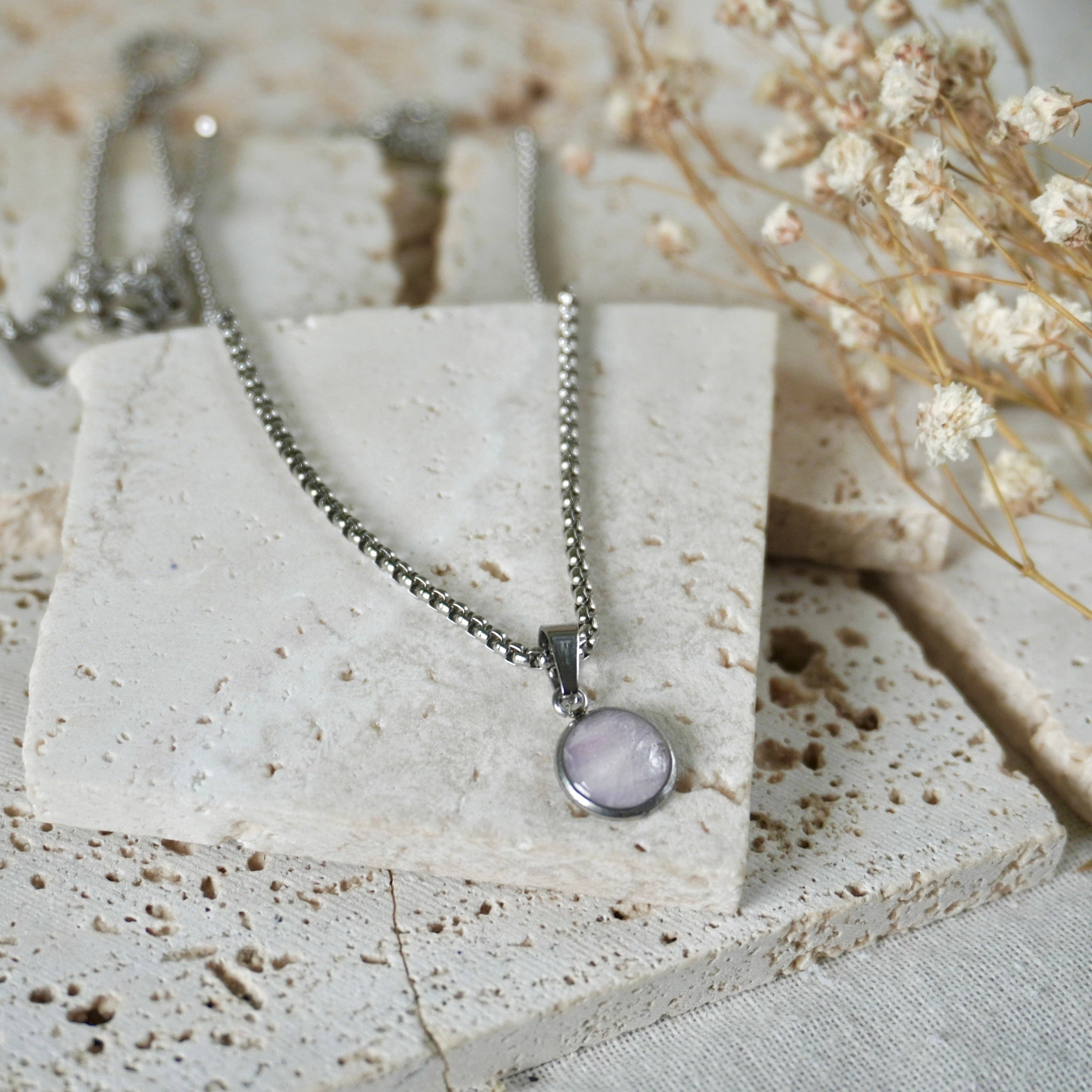 Aether & Nox – wholesale Pendant/charm necklace – Stone Grey Small Pendant3