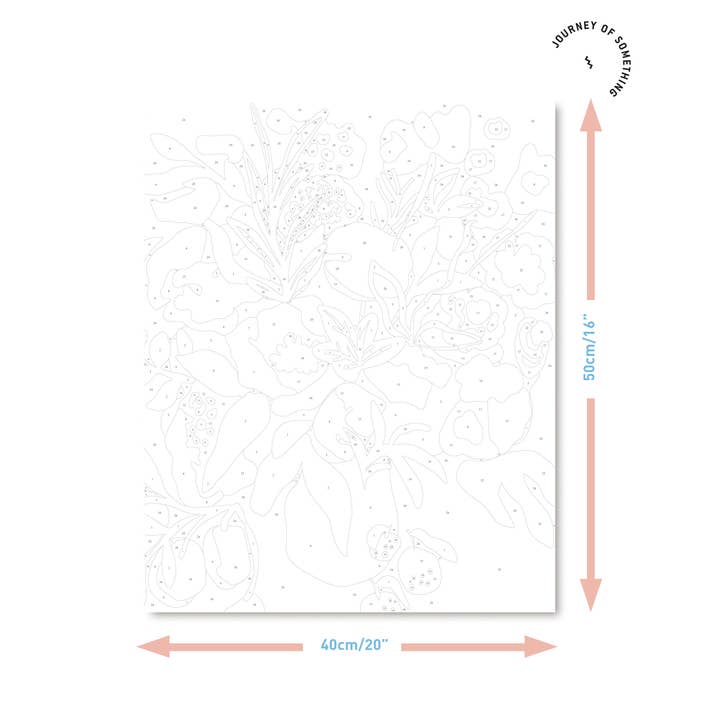Journey of Something USA - Wholesale Paint Set - Paint by Numbers Kit & Canvas - In Bloom8