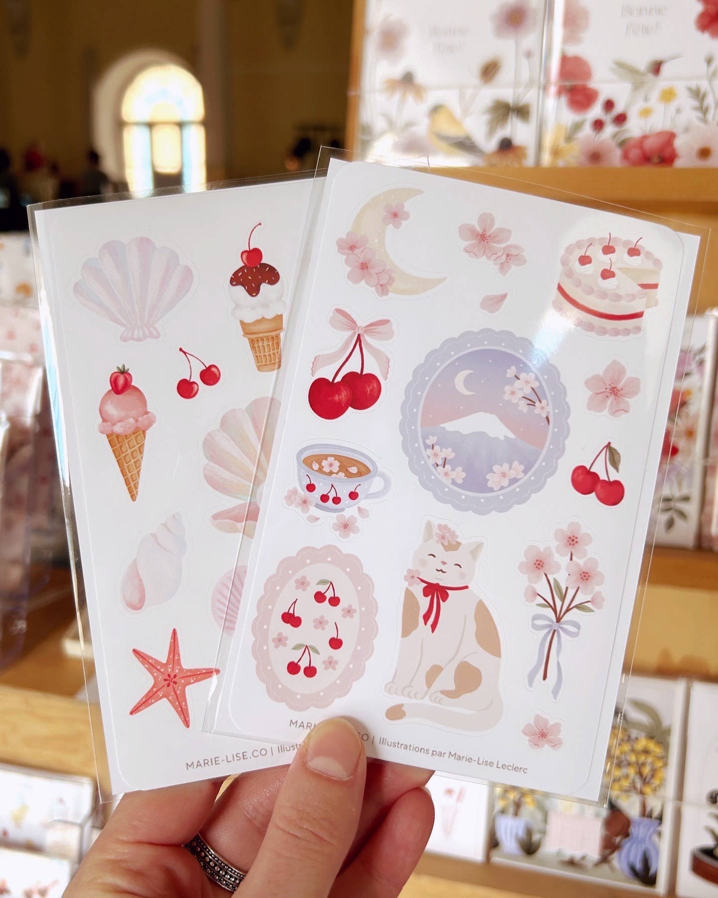 Marie-Lise Illustration - Vendita all'ingrosso Adesivo - Foglio adesivo - Sakuras2