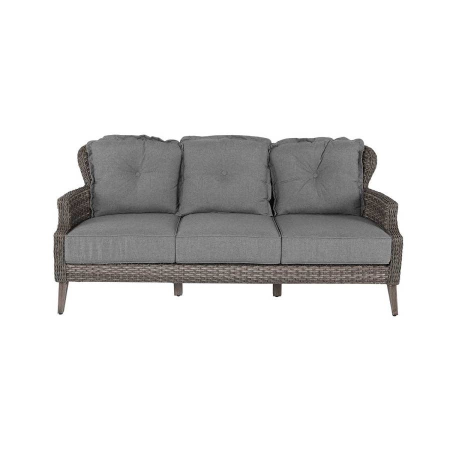 Grey Tenaya 4-Piece Firepit Set with Swivel Rocking Chairs for wholesale on Faire6