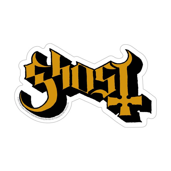 Square Deal Recordings & Supplies - Wholesale Sticker - Sticker - Ghost - Gothic Lettering - Rock Metal Music Band