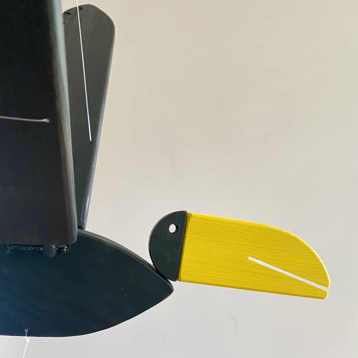 Mrozci - Wholesale Mobile - Wooden Flying Crow Mobile - Halloween Decoration5