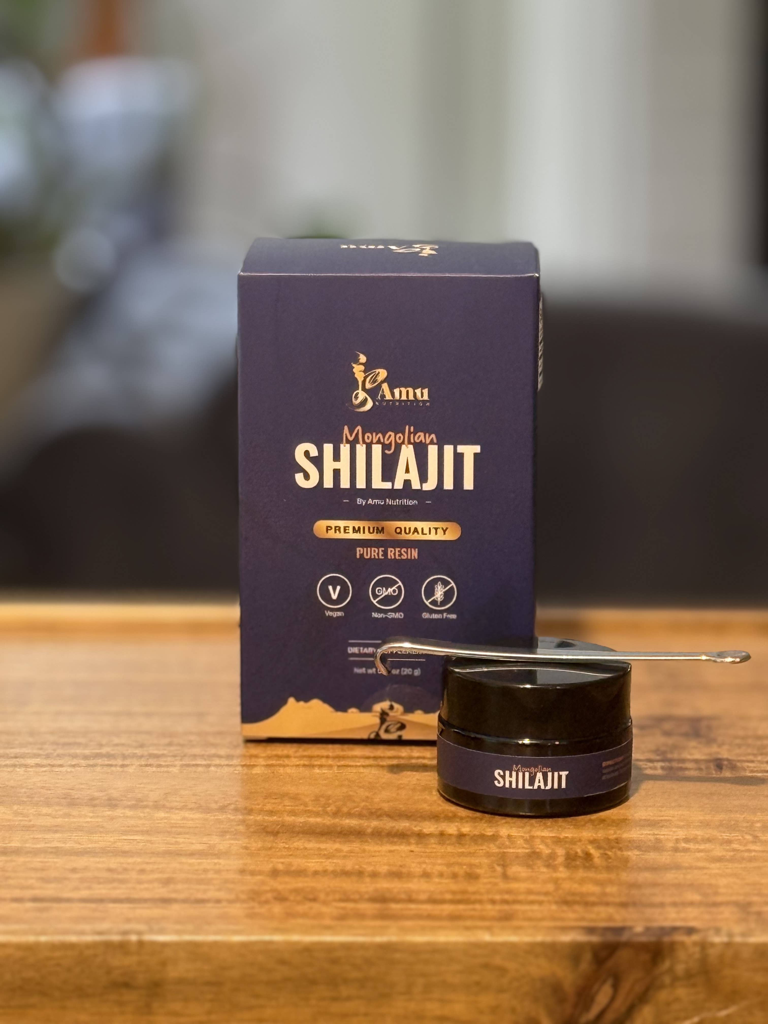 Amu Nutrition - Venta al por mayor Suplementos/vitaminas para beber - Resina pura de Shilajit mongol - alto contenido de ácido fúlvico, ayurvédico2