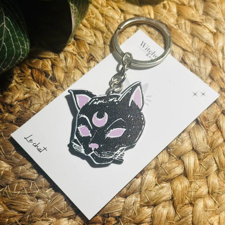 Witches box – Engroshandel Nøglering - Unisex – Cat totem dyr nøglering4