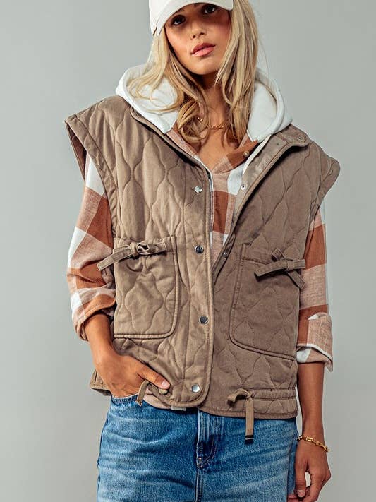 Urban Daizy - Wholesale Outerwear Vest - Women's - FRESH AIR QUILTED VEST