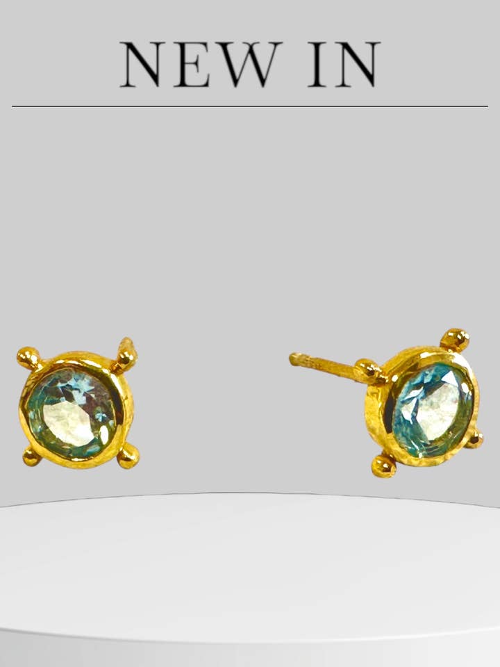 Compass style stud earrings for wholesale by Treisi