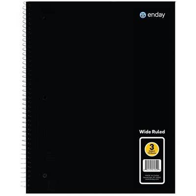 enday - Wholesale Notebook - Spiral Notebook 3-Subject WR 120 Ct.