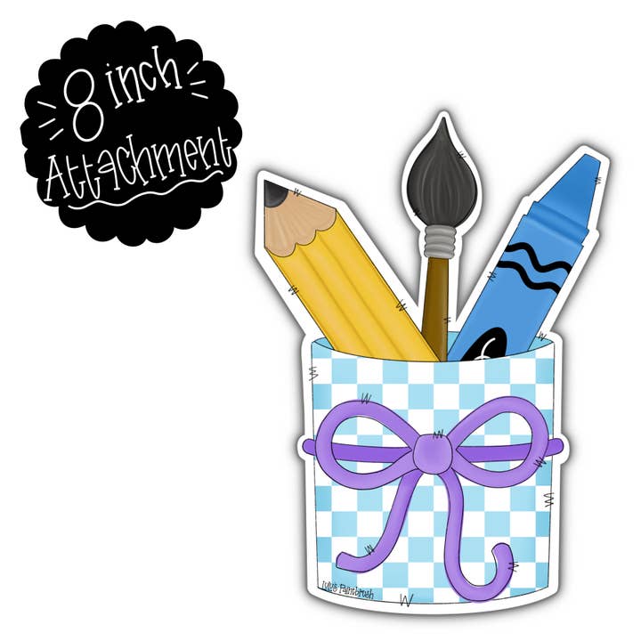 Teacher Pencil Cup Attachment for wholesale by LuLu’s Paintbrush