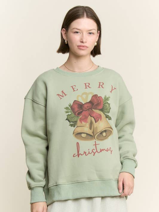 JINGLE BELL SWEATSHIRT for wholesale by JADE BY JANE