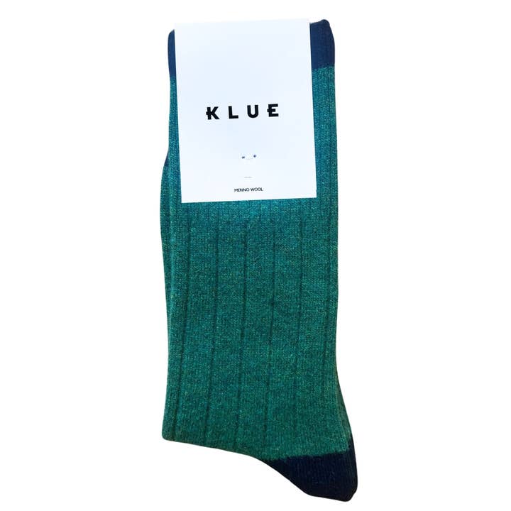 KLUE Merino Wool socks with Bands | Green and Black for wholesale by KLUE