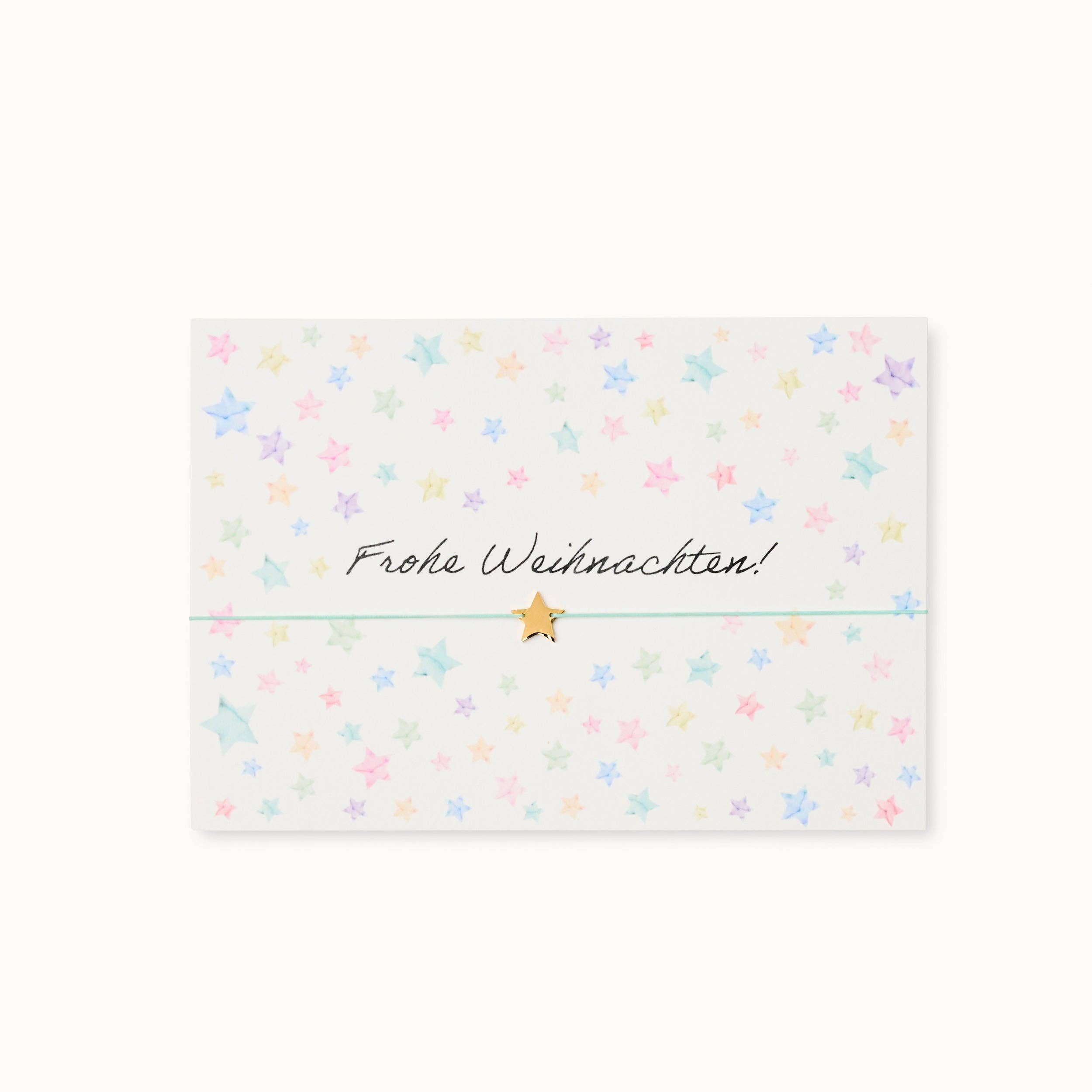 by Vivi. – postal de Natal por atacado – Cartão de Braçadeira: Feliz Natal - Estrelas0