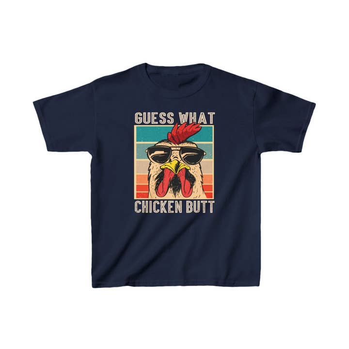 Dobyns Family Creations LLC - Wholesale Screen Printed T-Shirt - Kids - Guess What Chicken Butt Kids Tee Shirt