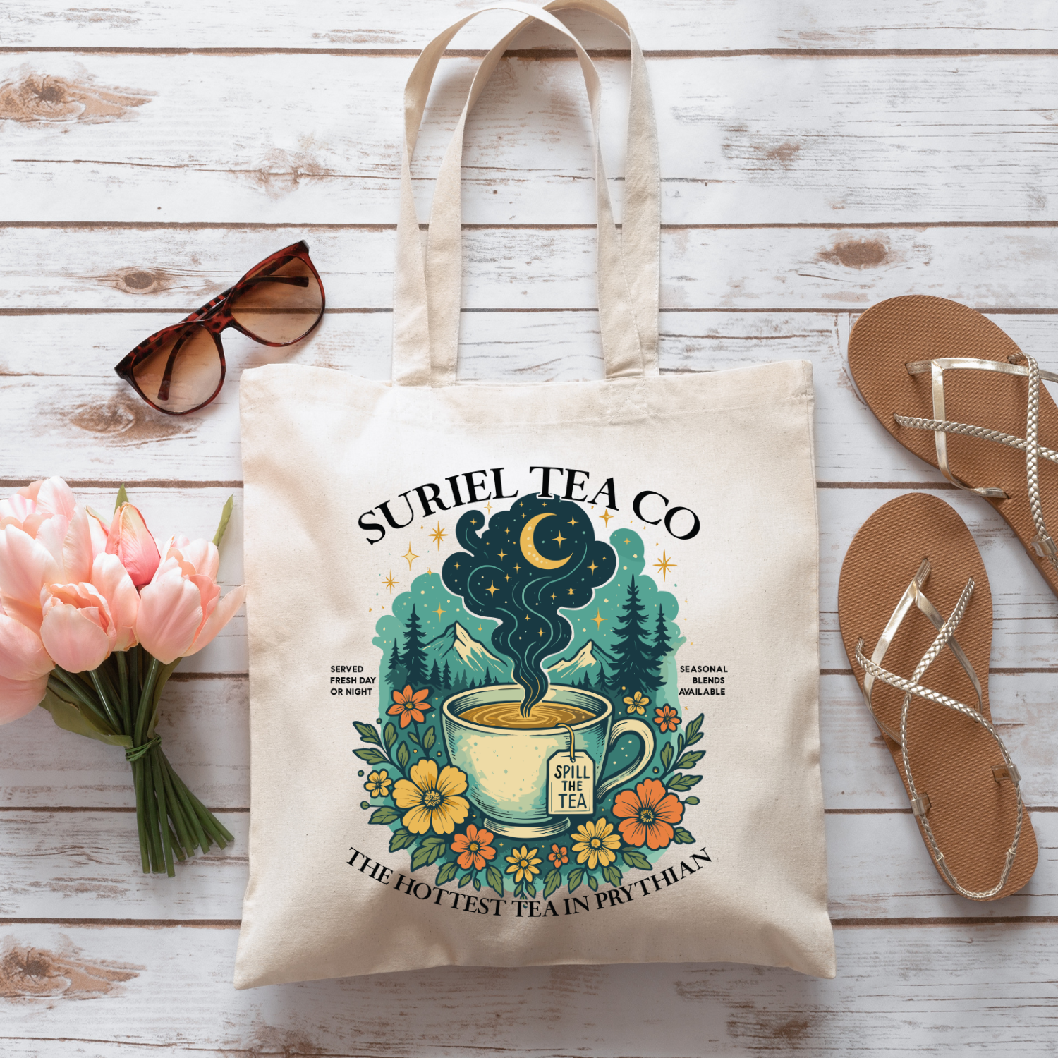The Gift Genie LLC - Wholesale Tote Bag - Women's - Suriel Tea Co - Tote Bag1