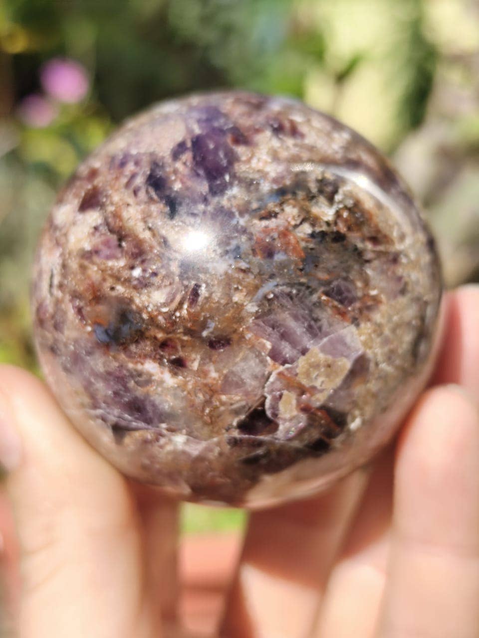 jiomind – wholesale Spiritual stone/crystal – Super 7 Quartz Crystal Sphere, Melody Stone, Sacred 7 Sphere4