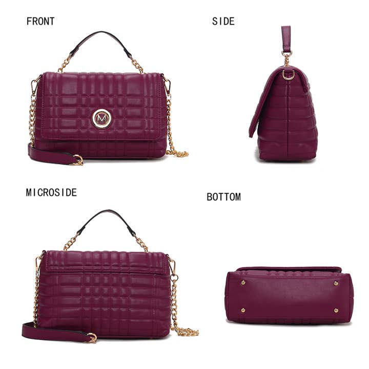 MKF Collection - Wholesale Shoulder bag – women's - MKF Lola Quilted Vegan Leather Women’s Shoulder Bag by Mia K10